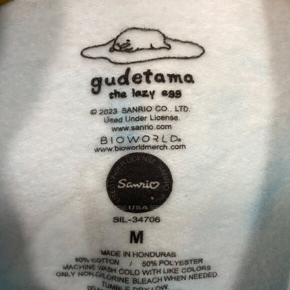 Gudetama the lazy egg Boat Adventure Sanrio Tie Dye Hoodie M - Picture 4 of 4